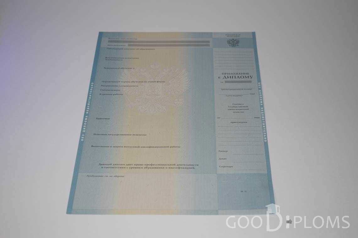 Приложение к Диплому Магистра период c 2011 по 2013 год - Оренбург