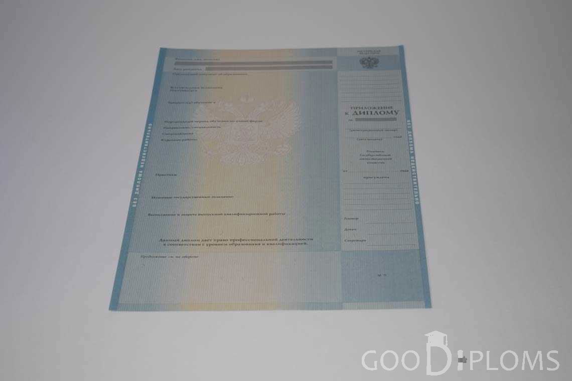 Приложение к Диплому о Высшем Образовании с Отличием - Оренбург